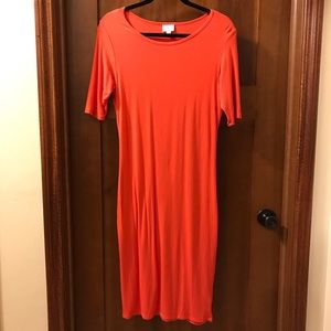 LuLaRoe Coral Julia Dress M